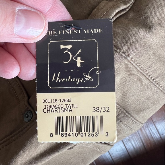 34 Heritage Charisma Brown Straight-Leg Pants 38 X 32 NWT - Picture 15 of 16